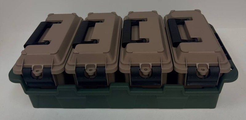 Greenmade Store-All Storage Crate Water Resistant Stackable w/ Tray , 4-pack gallery