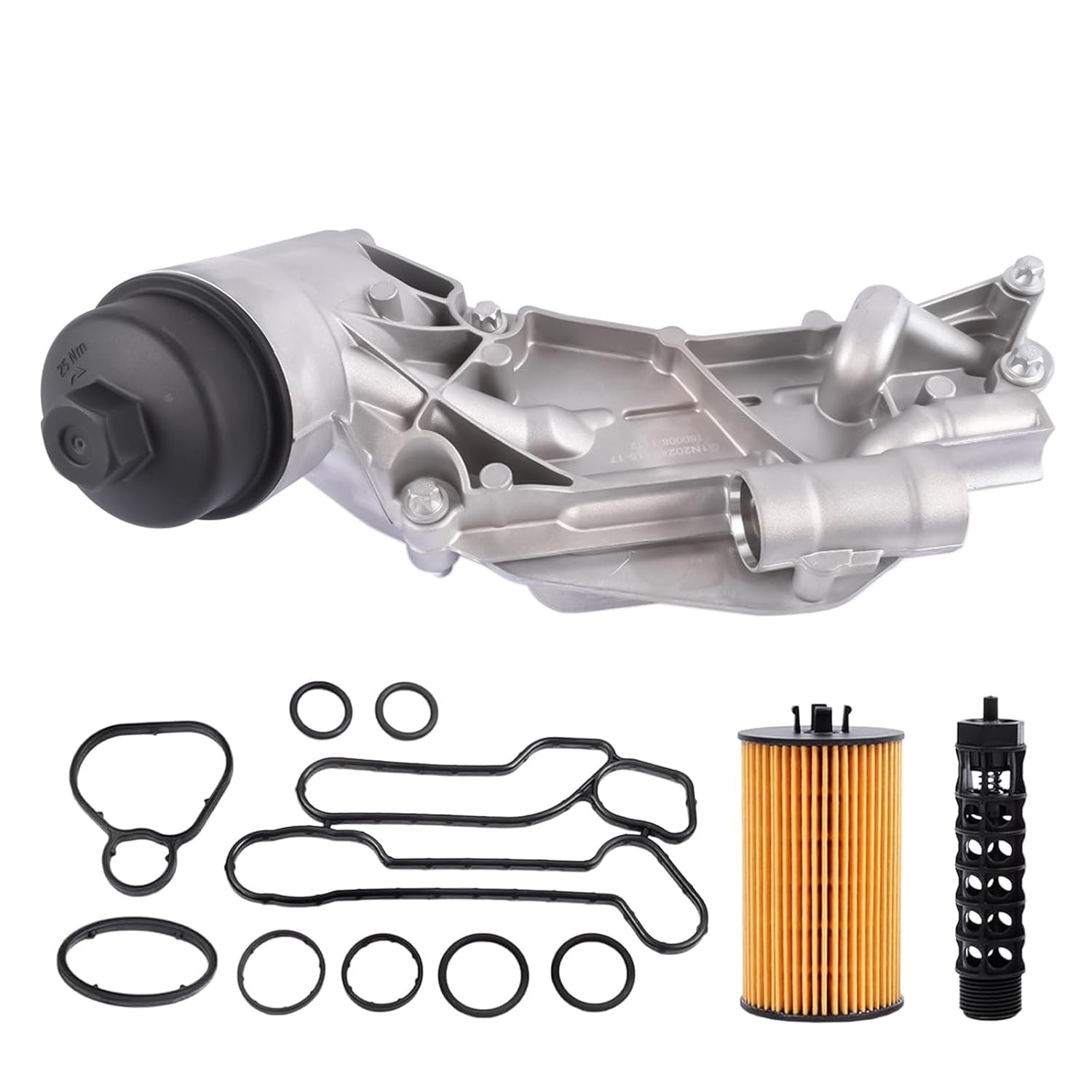 93186324 Engine Oil Cooler with Filter Replacement for 2009-2020 Chevy Aveo Cruz gallery