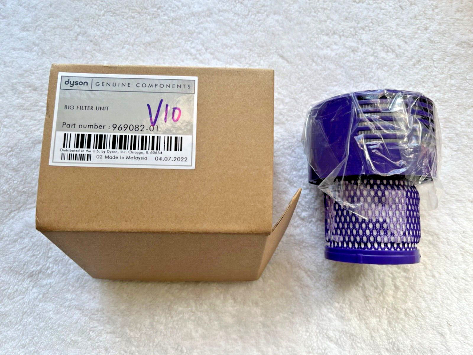 HEPA Replacement V10 Filter for Dyson V10 SV12 Part No. 969082-01 HEPA Allergies gallery