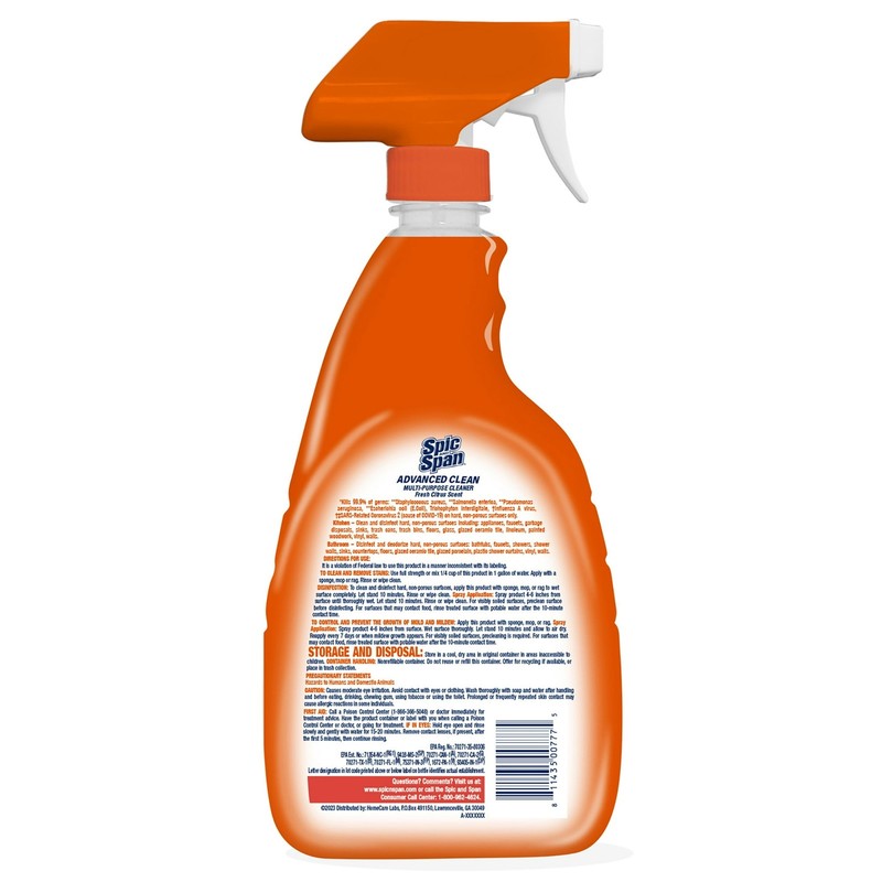 Spic And Span Advanced Clean Multi-Purpose Spray Cleaner 32 oz gallery