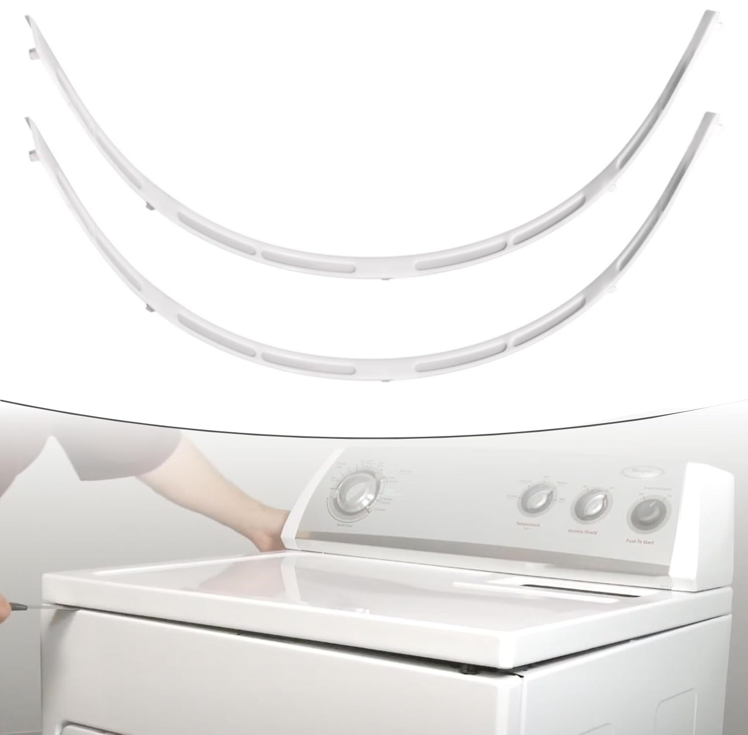 2x For Whirlpool Dryer Drum Support Bearing Kit 279441 692526 PS334199 AH334199 gallery