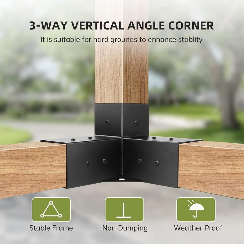 Complete Pergola Kit with Corner Brackets - Sturdy and Reliable for Outdoor Use gallery