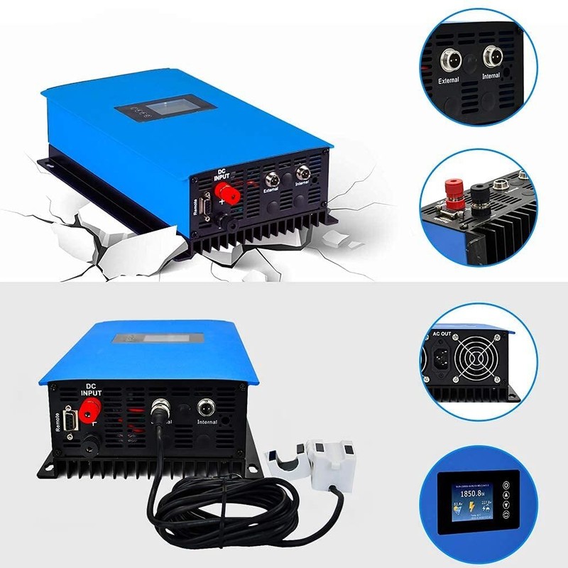 5000W Solar Micro Inverter Grid Tie MPPT Internal Limiter 22-60V to 95-265VAC gallery