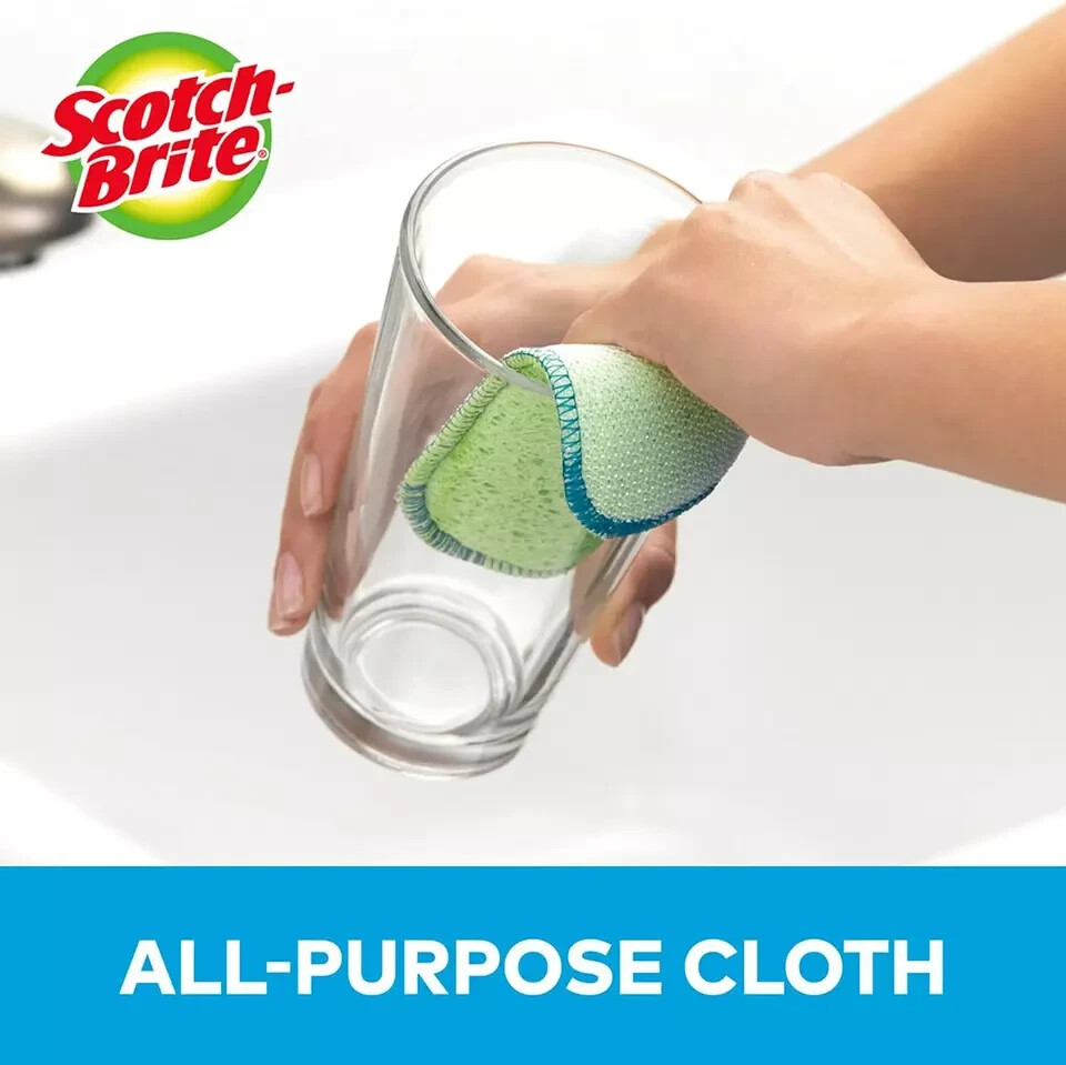 Scotch-Brite Dobie Scrub & Wipe Cloths, Sponge Cloths for Cleaning Kitchen, Bath gallery