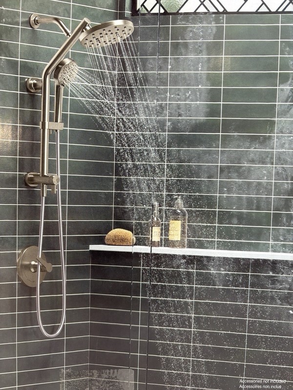 KOHLER HYDRORAIL 3-IN-1 MULTIFUNCTION SHOWER SYSTEM R38001-G-BN BRUSHED NICKEL gallery