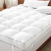 5 Inch Duck Feather Bed King Size, 100% Cotton Extra Thick Mattress Topper, 2500 gallery