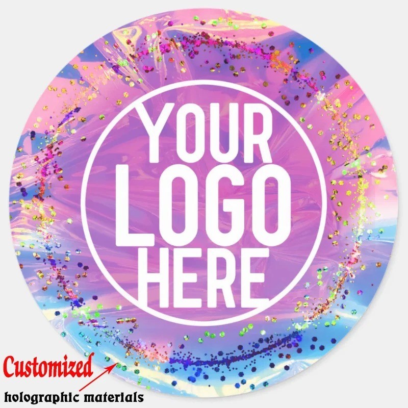 Personalized 3CM4CM4.9CM6CM holographic sticker PDF File gallery