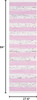Montauk Collection Runner Rug - 2'3" X 7', Ivory & Light Pink, Handmade Stripe F gallery