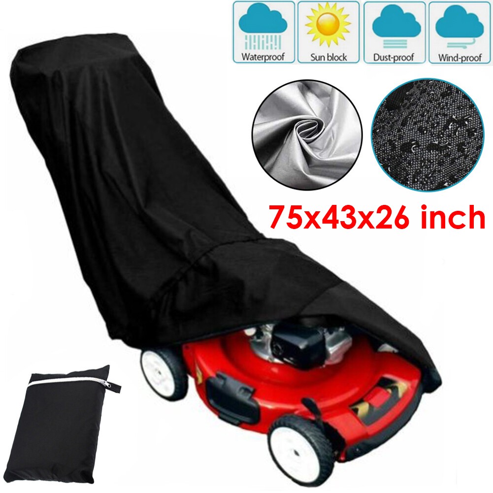 Waterproof Lawn Mower Cover UV Protector Heavy Duty for Push Mower Universal Fit gallery