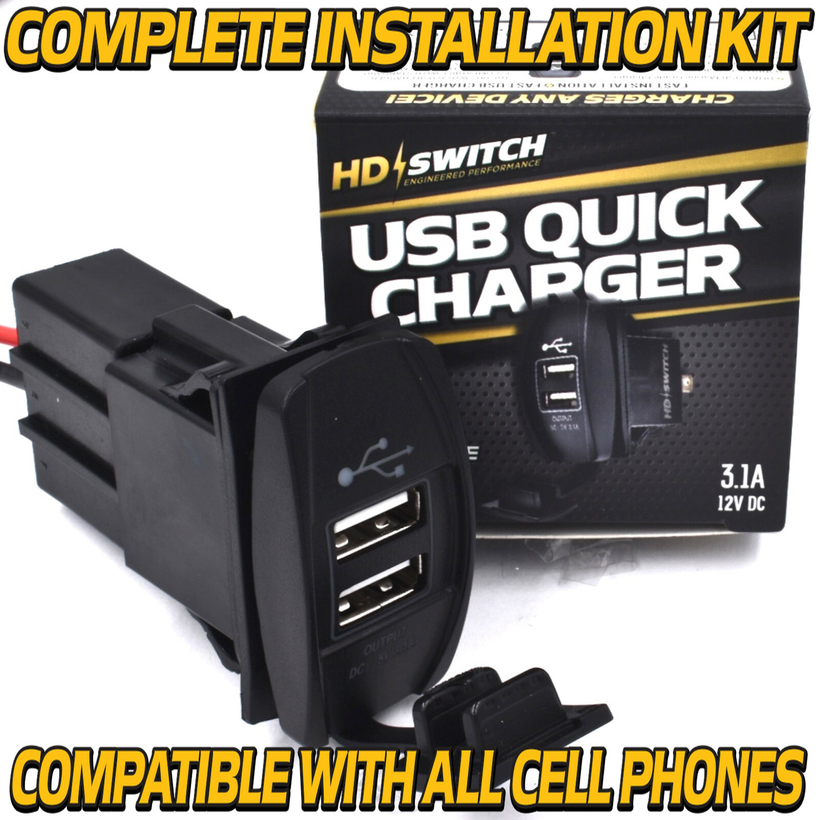 USB Quick Charger Kit Fits John Deere Tractors 3120 3320 3520 3720 Easy Install gallery