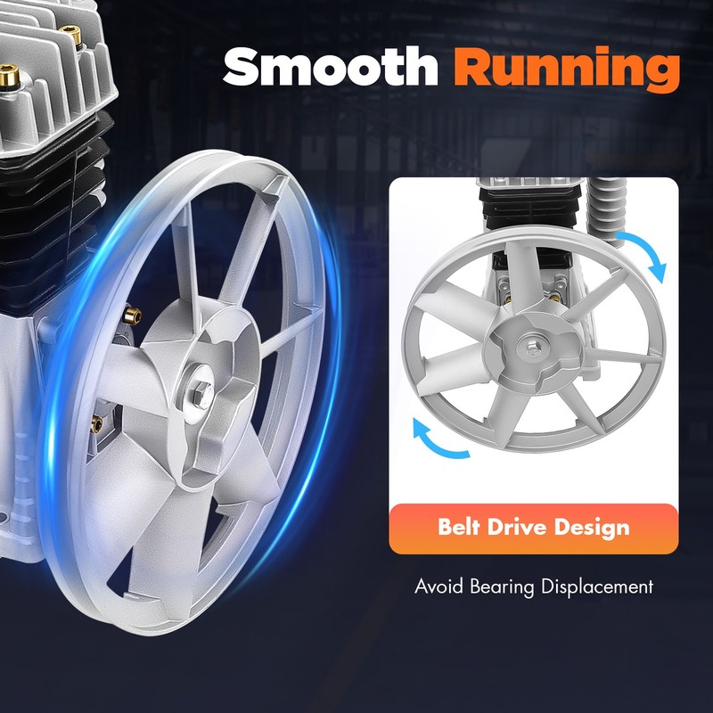 Air Compressor Pump Head Single Stage Twin Cylinder Air Compressor Pump Head US gallery