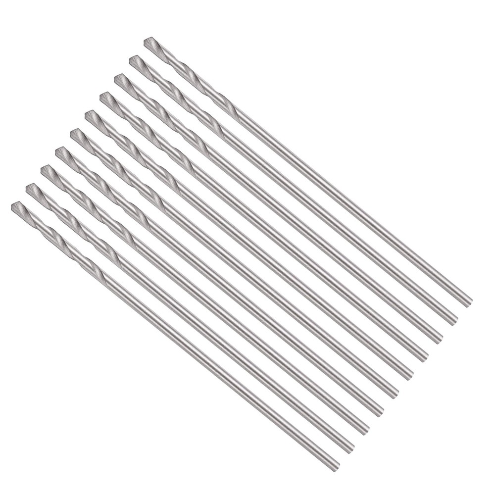 Drill Bit, 0.9mm Cutting Diameter, 4241 118° Uncoated Maintenance, 10-Pieces