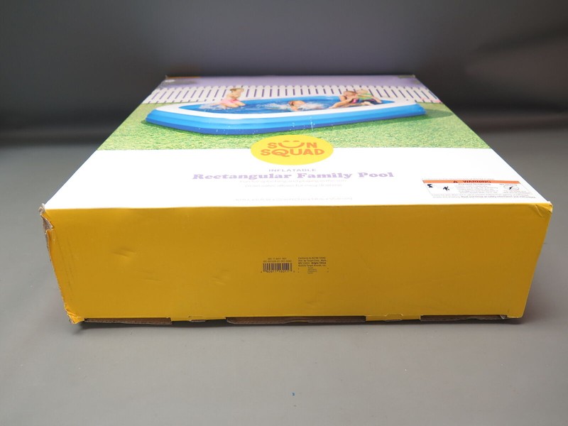Sun Squad 10' X 22" Deluxe Rectangular Family Inflatable Above Ground Pool NIB gallery