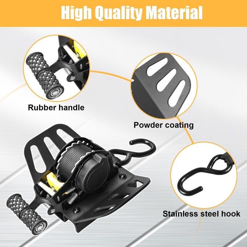 Retractable Ratchet Tie Down Straps Compatible with for 2015-2022 Chevy Color... gallery