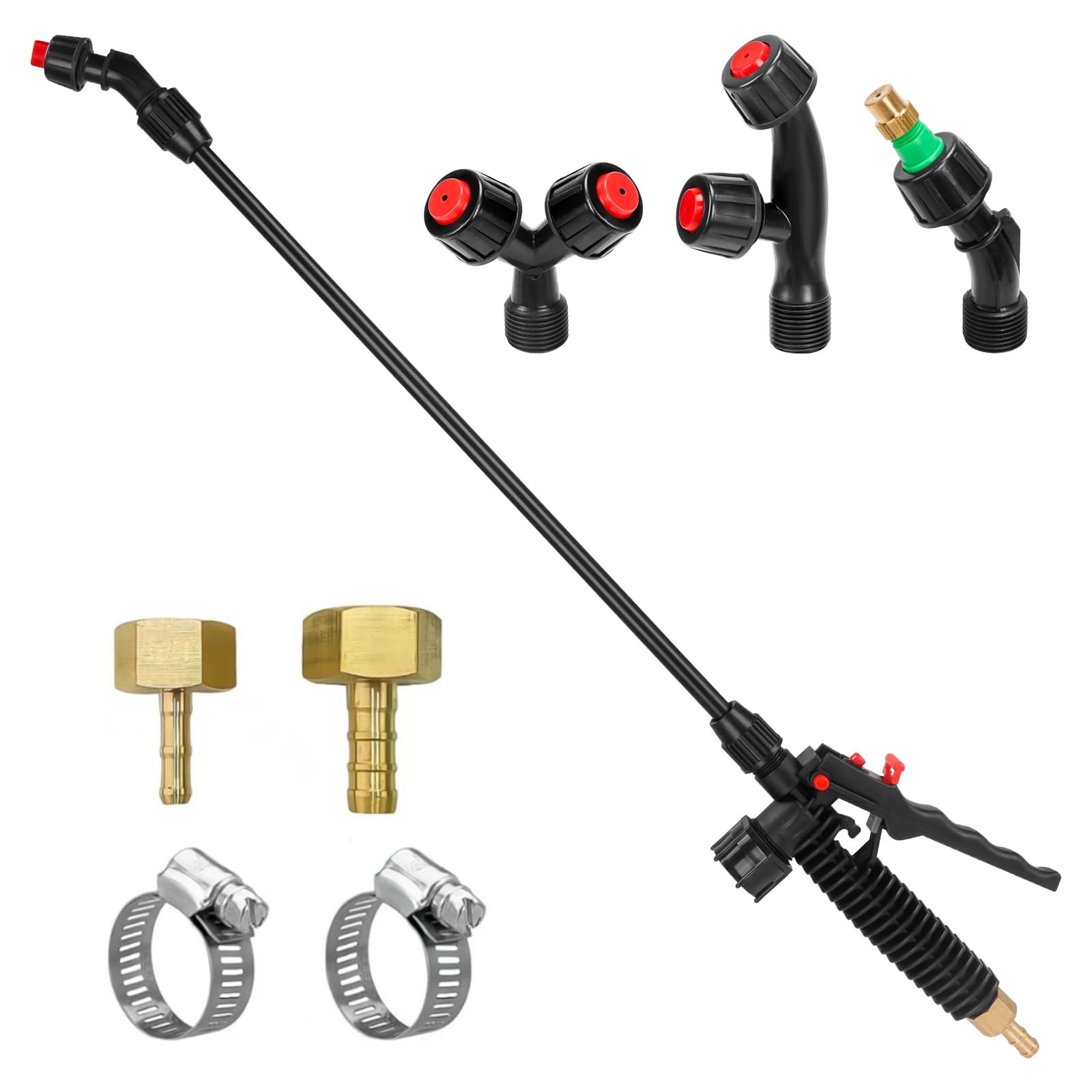 Acid Resistant Sprayer Wand with 4 Types of Nozzles, Pump Replacement Sprayer... gallery