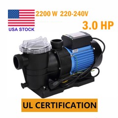 3.0 HP In Ground Swimming Pool Pump Single Speed Energy Star Permanent Warranty