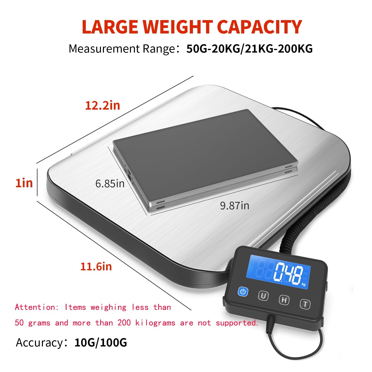 Laundry & Warehouse Scale, 440 LB Heavy Duty Stainless Steel gallery