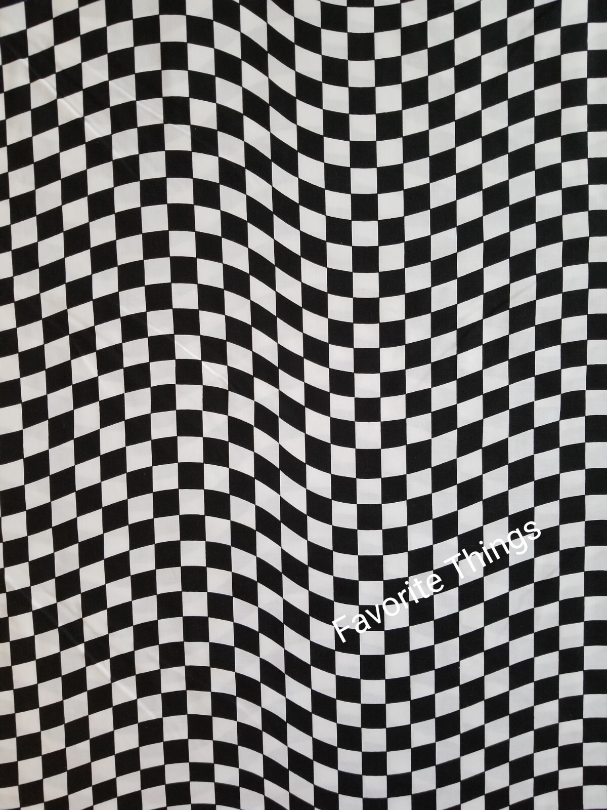 BTY Wavy Checkered Flag Nascar Racing Auto Sports New Cotton Fabric! gallery