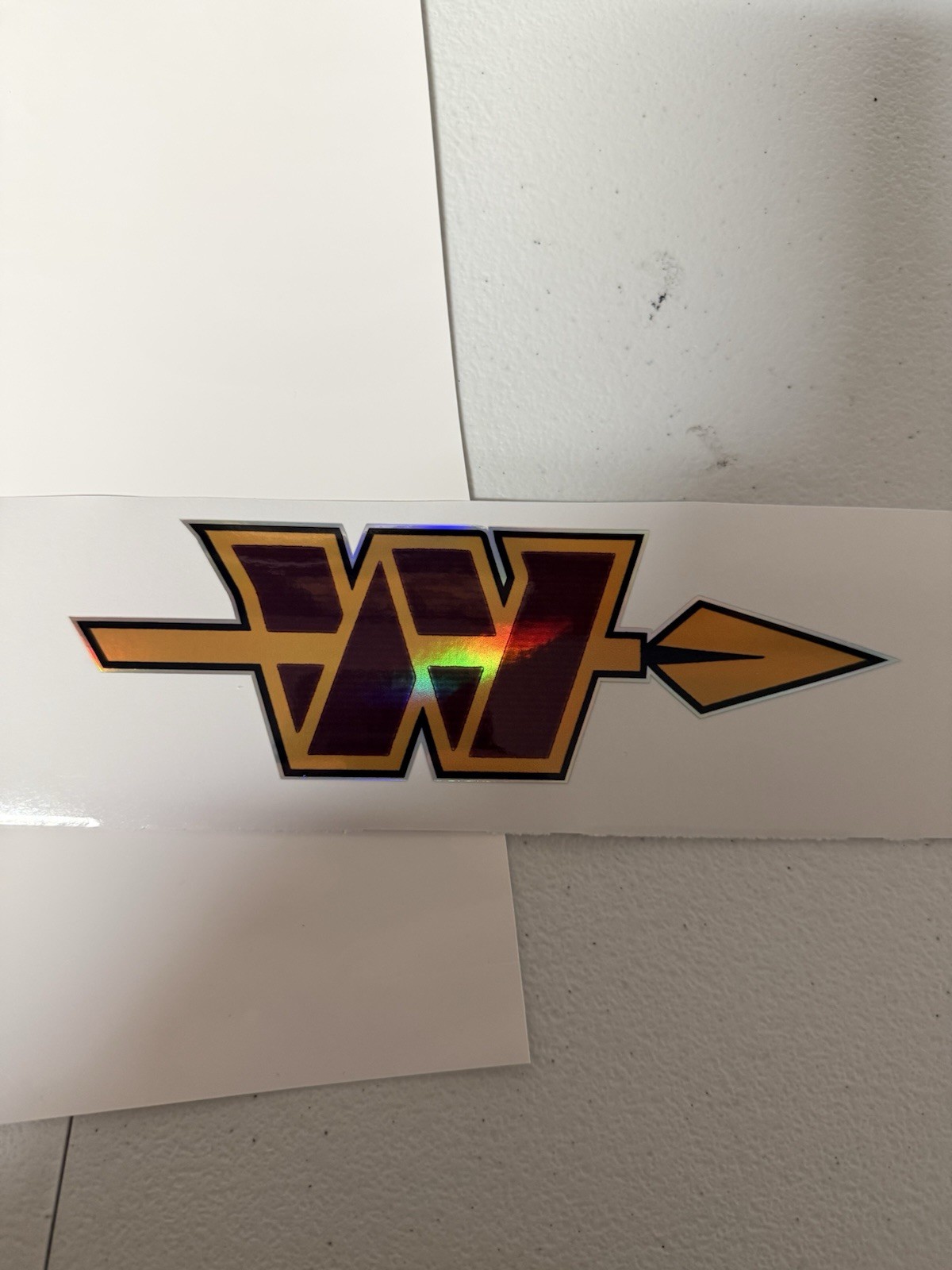 Washington Commanders Alternate Logo Holographic Vinyl Decal gallery
