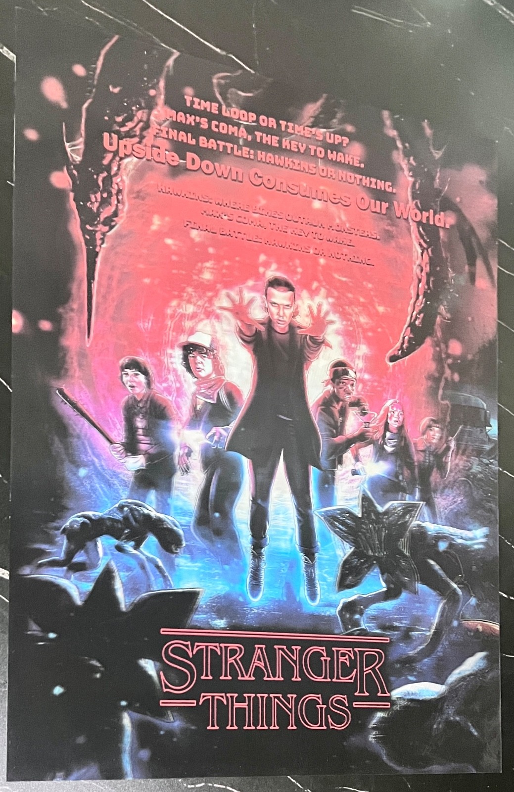 Stranger Things5-3D Poster,3D Lenticular Flip Effect,3 Images In One gallery