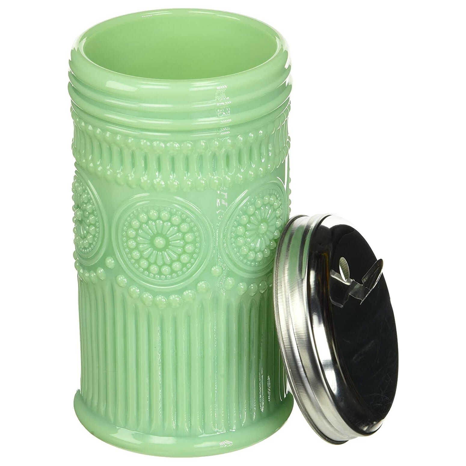 TableCraft Jadeite Green Glass Sugar Dispenser / Pourer gallery