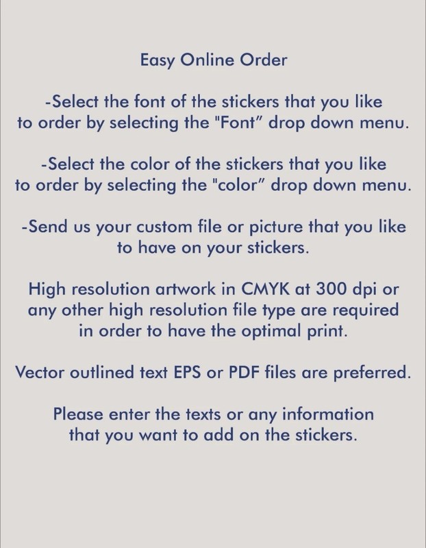 60 Custom Name Label Sticker Decal Back to School Water and Scratch Resistant gallery