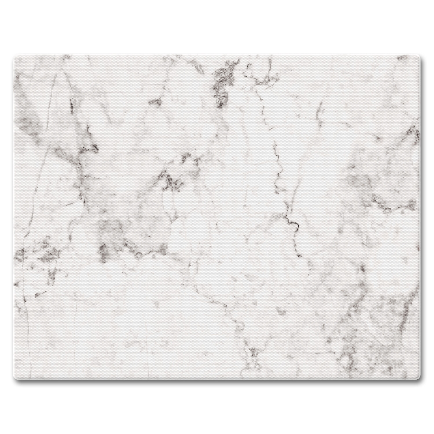 'Off-White Carrara Marble' Design Tempered Glass Counter Saver, 12 x 15 inches gallery