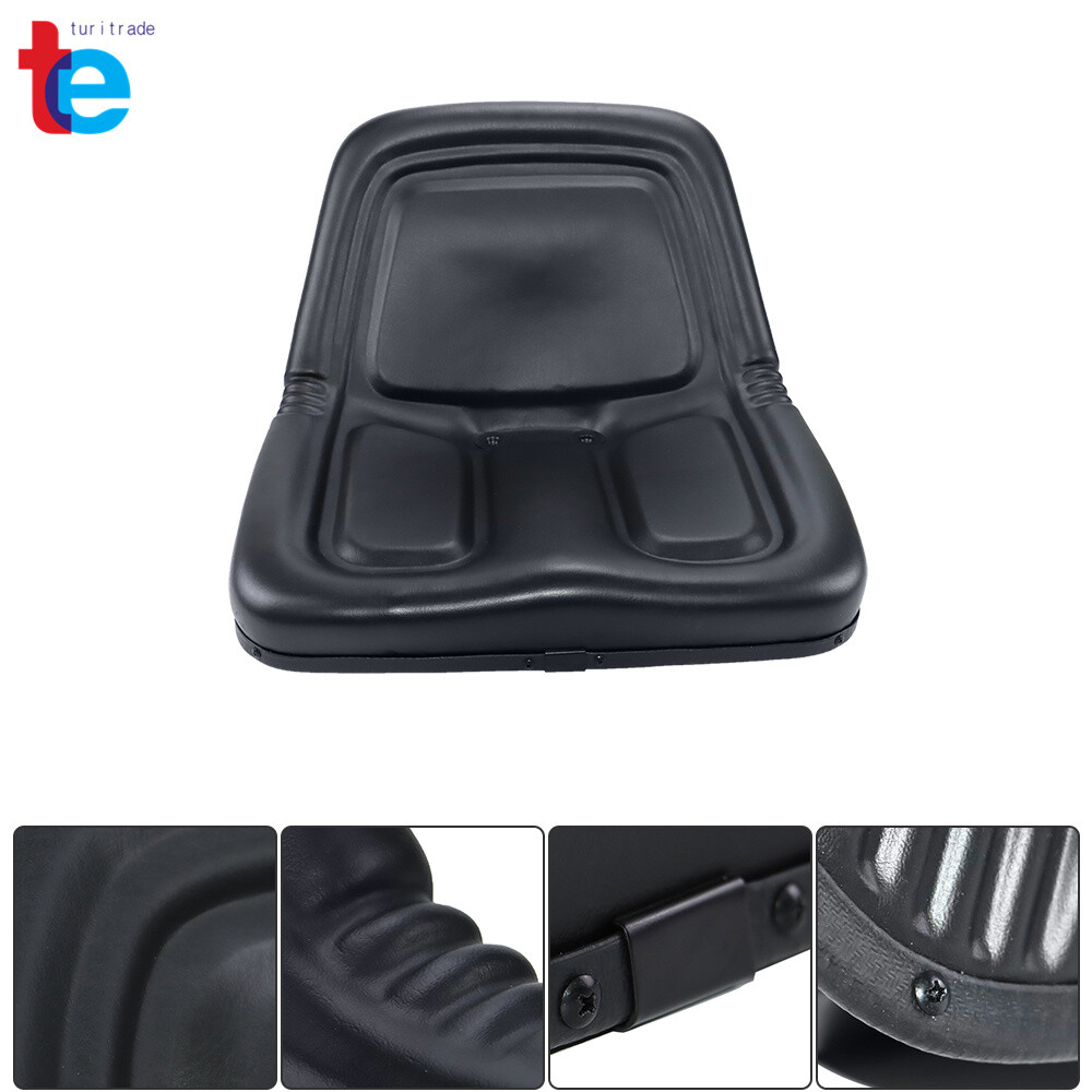TM333BL Black Universal Replacement High-Back Lawn Mower Tractor Seat
