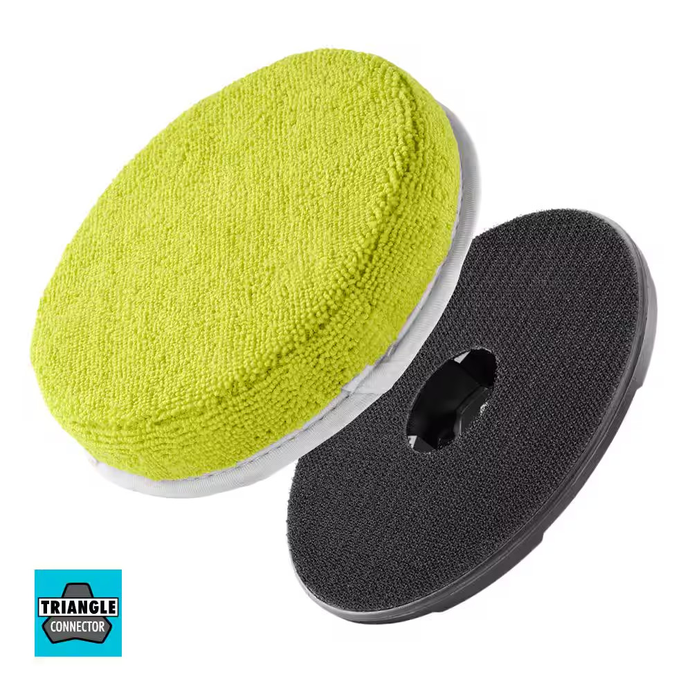 6 In. 2-Piece Cloth Microfiber Kit for RYOBI P4500 and P4510 Scrubber Tools gallery