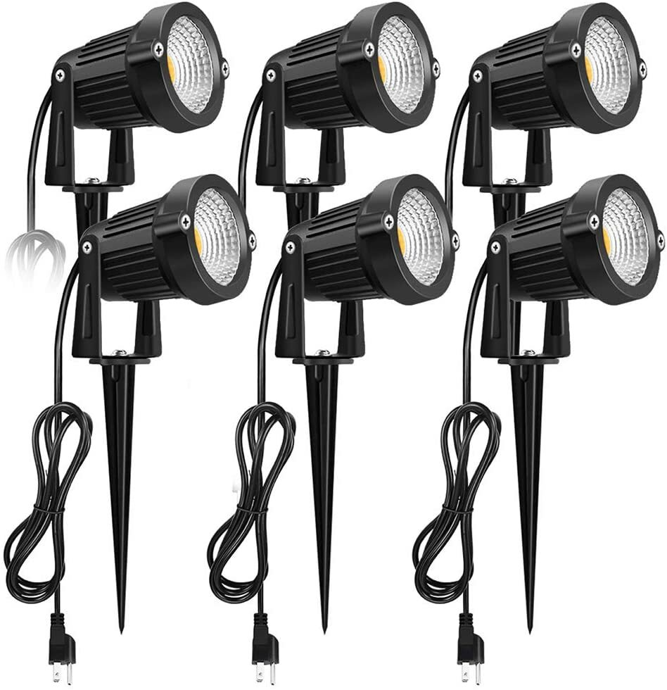 5W LED Landscape Light Garden Lawn Path US Plug LED Spot Light 3000K Warm White gallery