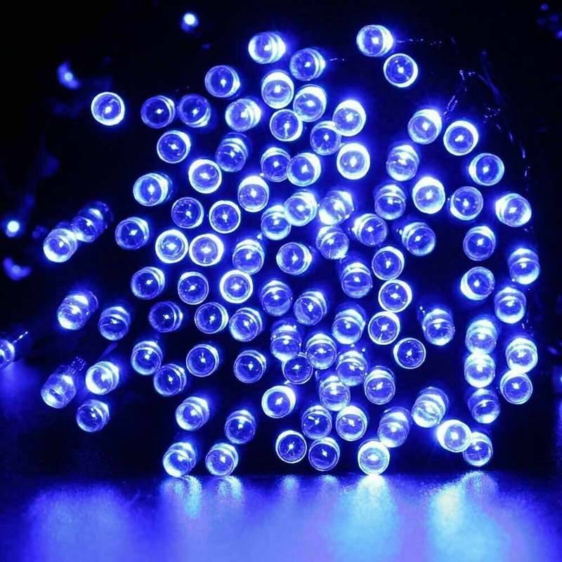 Solar Powered 100 LED String Lights Outdoor Waterproof Garden Christmas Lights gallery