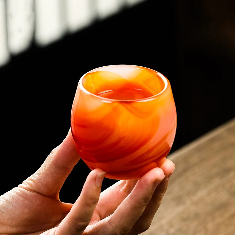 Agate Jade Porcelain teacups chinese style tea bowls Kung Fu Tea style cup gallery