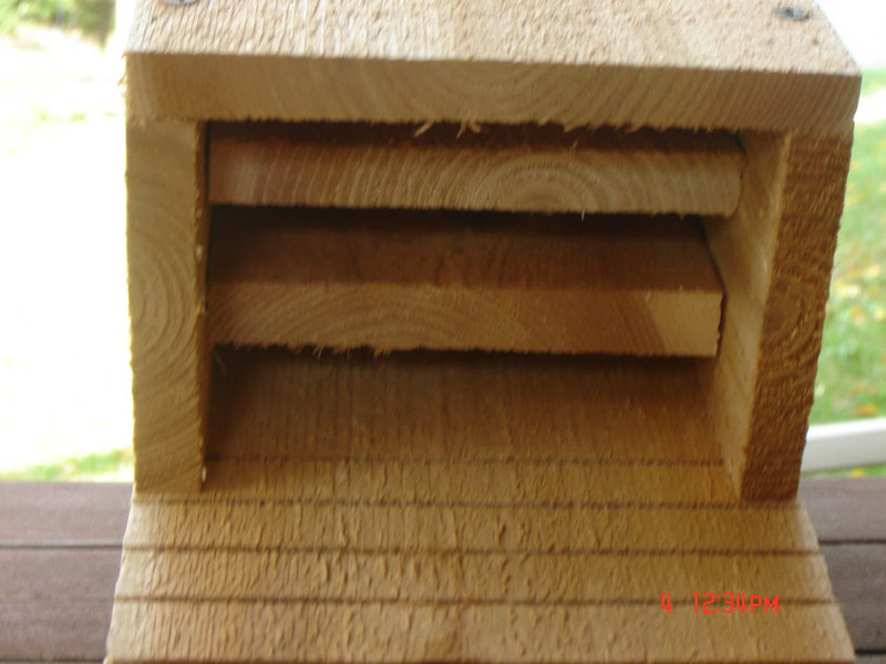 3 Chamber Cedar Handmade Bat House gallery
