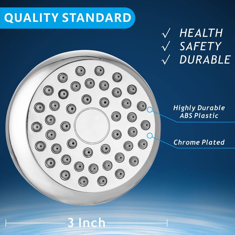 High Pressure Shower Head Powerful Bathroom Pressure Boosting Showerhead Pe... gallery