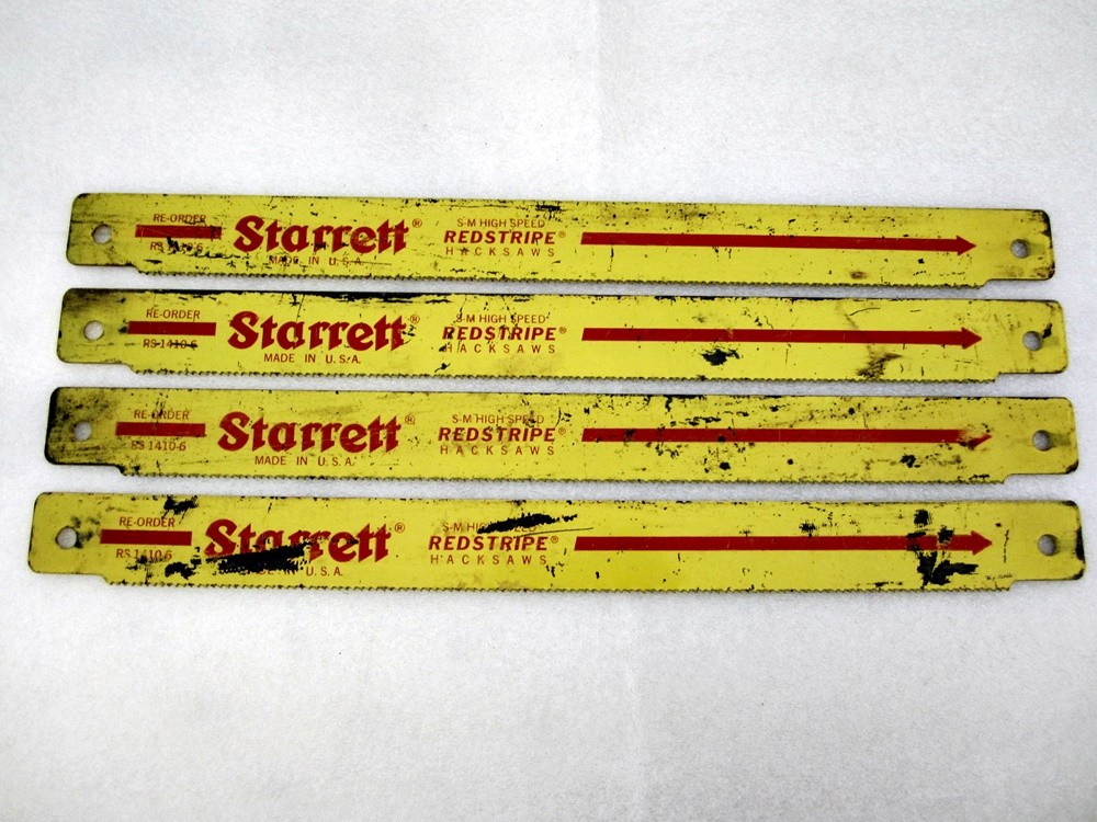 4x NOS Starrett RedStripe Hack Saw Blades RS 1410-6 USA gallery