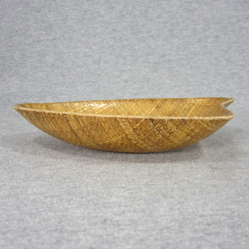 Abaca by Grainware Bowl MCM Atomic Freeform Hand Loomed Fiber Molded Dish gallery
