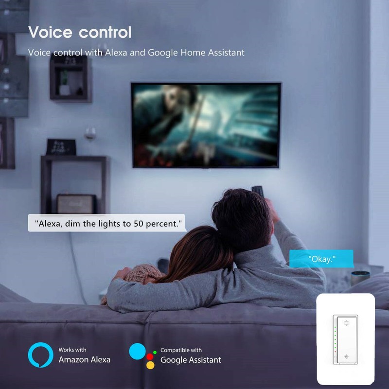 Smart WIFI Light Switch Remote Alexa Google Home IFTTT Voice Control Smart Life gallery