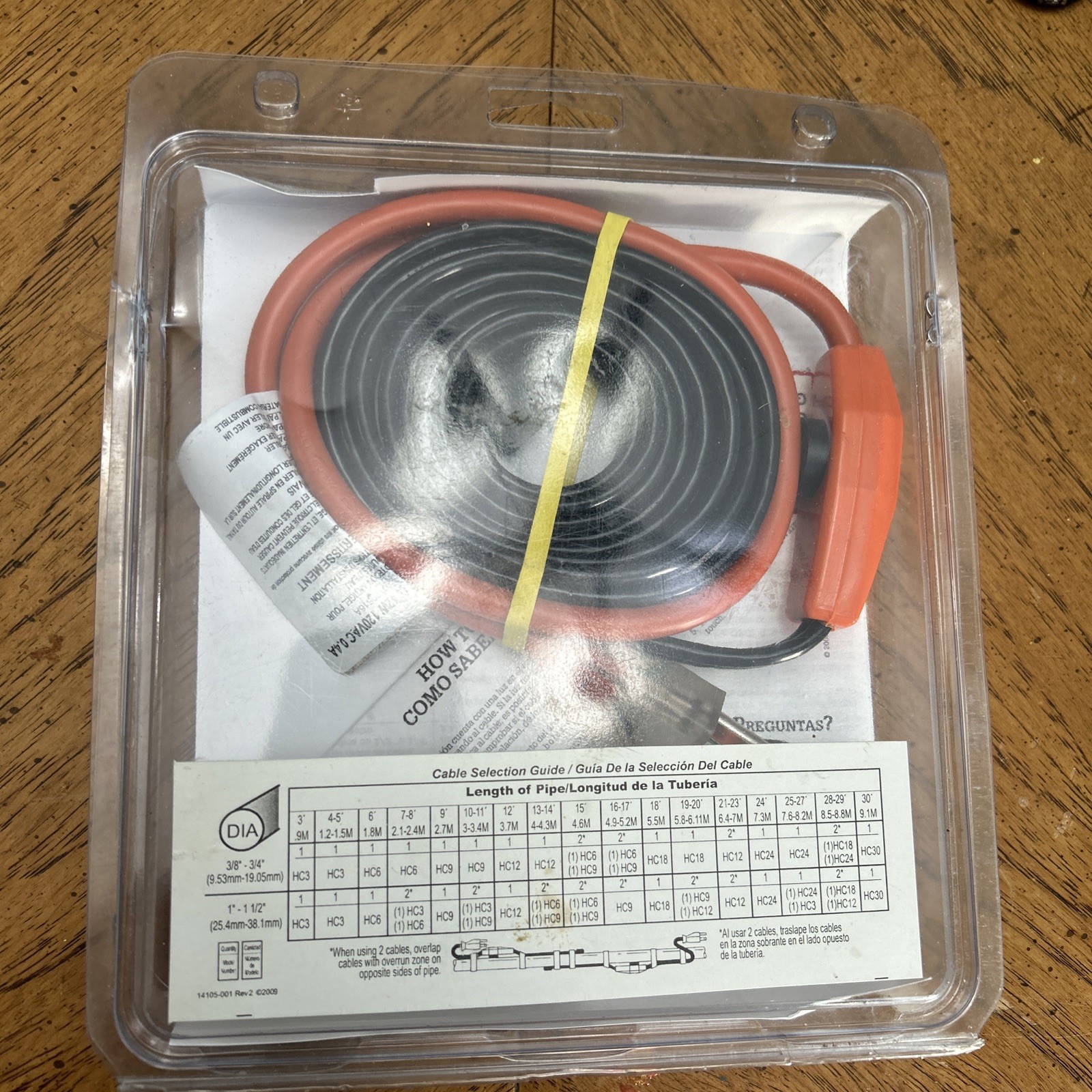 Frost King 6' Electric Water Pipe Heat Cable HC06 Built In Power Indicator Light gallery