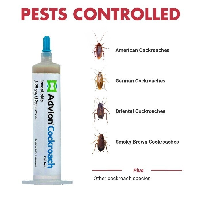 Advion Cockroach Gel Bait 4 Tubes, 1 Plunger 2 Tips gallery