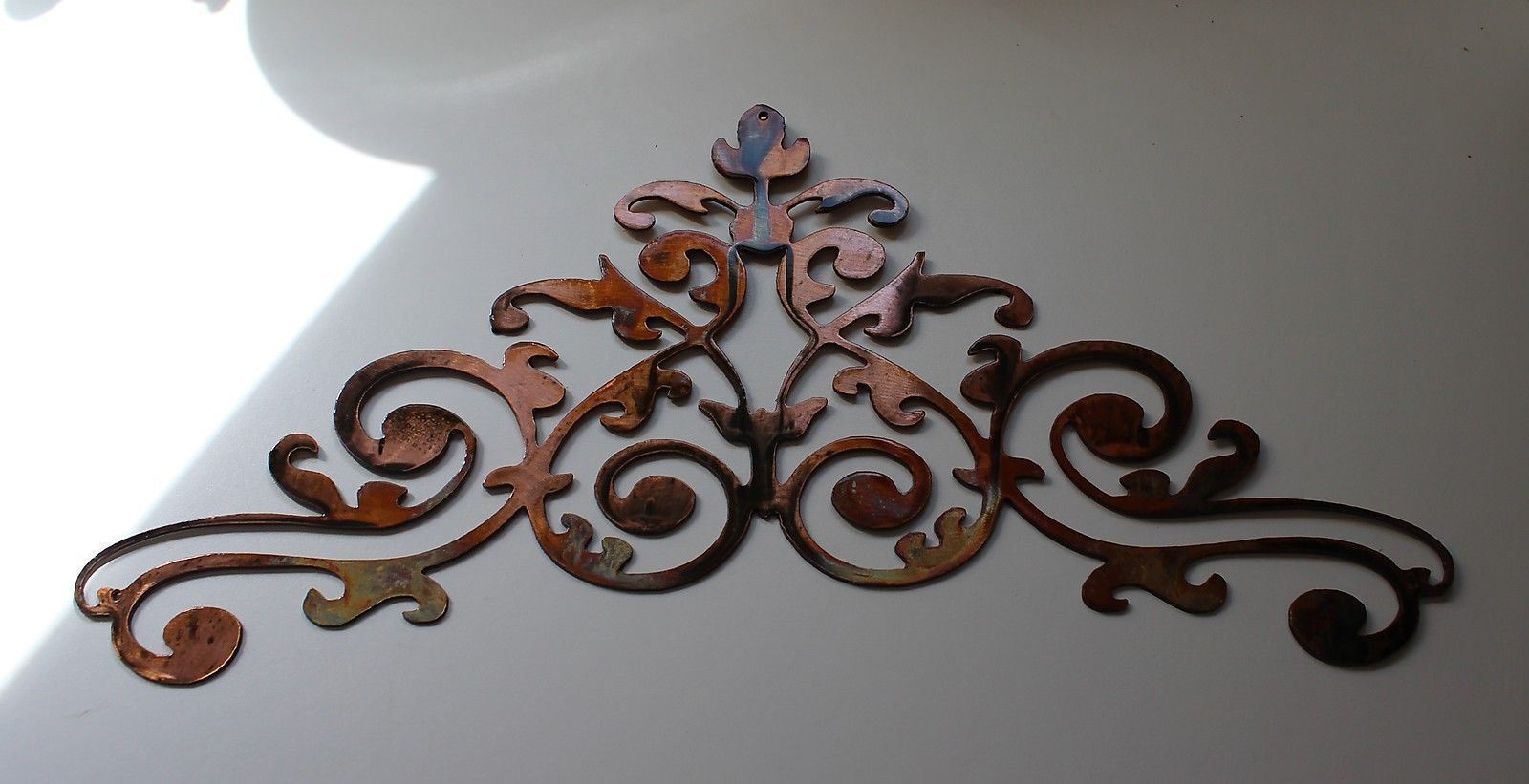 Ornamental Scroll - Metal Wall Art - Copper 25" x 11 3/4" gallery