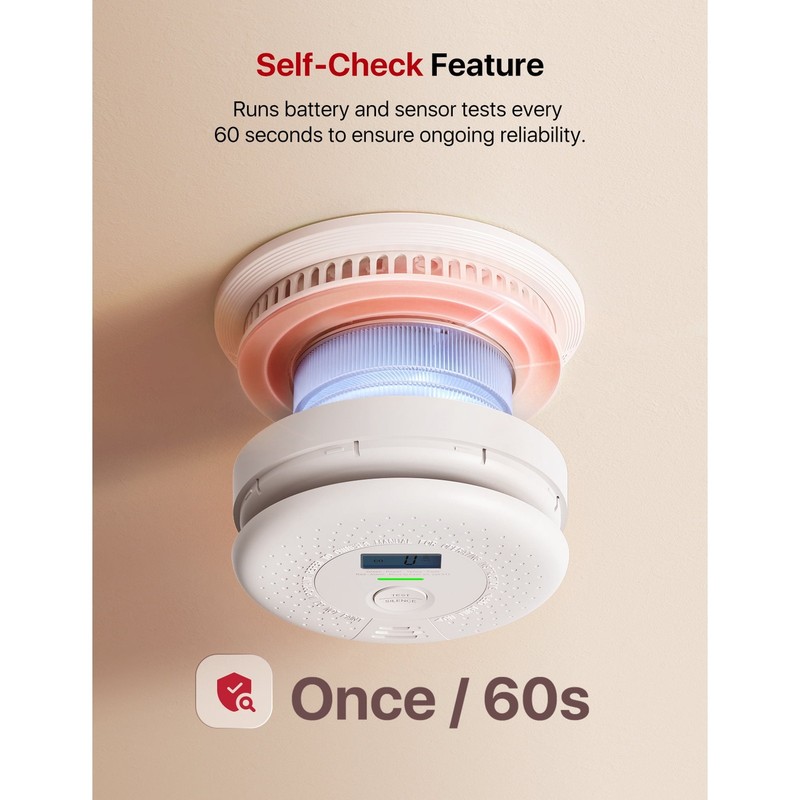 X-Sense SC01-W Wireless Interlinked Combo Smoke & Carbon Monoxide Alarm 6-Pack gallery