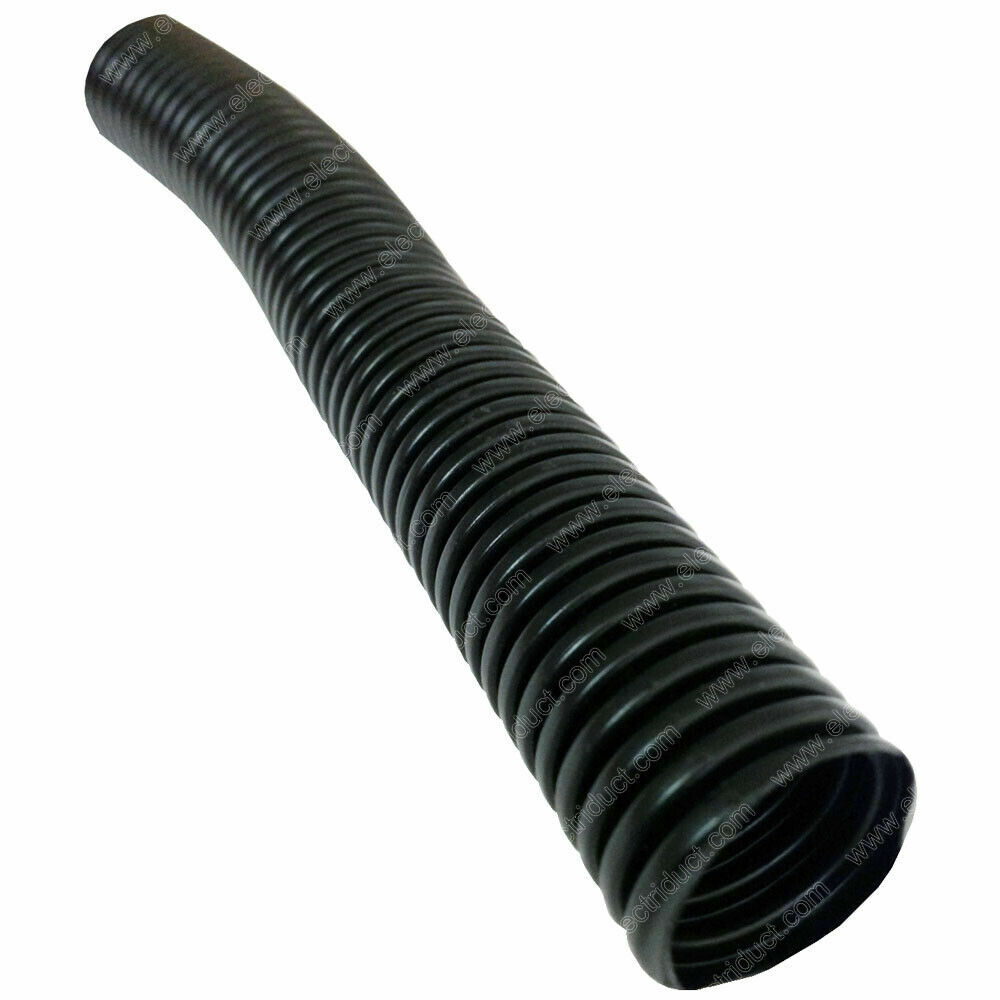 Corrugated Flexible Non-Split Polypropylene Wire Loom Conduit - Black, White gallery