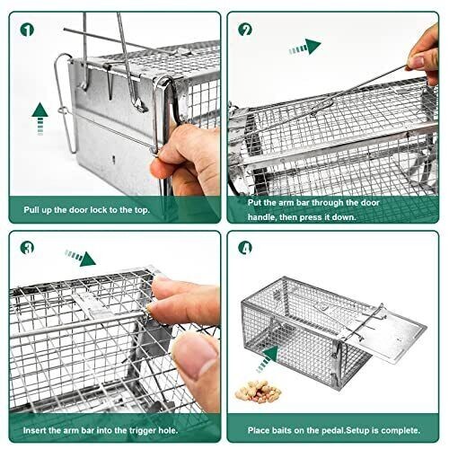 SZHLUX Rat Trap,Traps Work for Indoor and Outdoor,Small Rodent Animal-Mice Vo... gallery