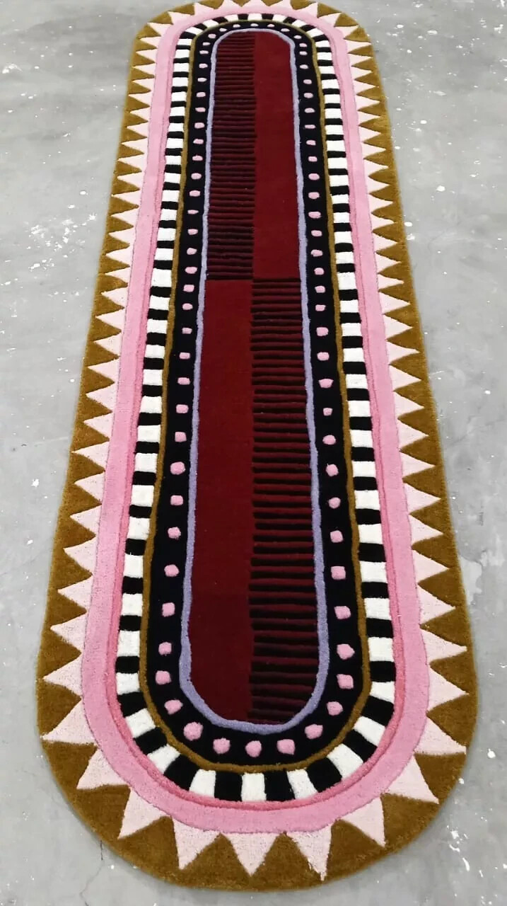 Traditional Design Runner Size Hand Tufted Rug Handmade Rug Pure 100%Nz Wool Rug gallery