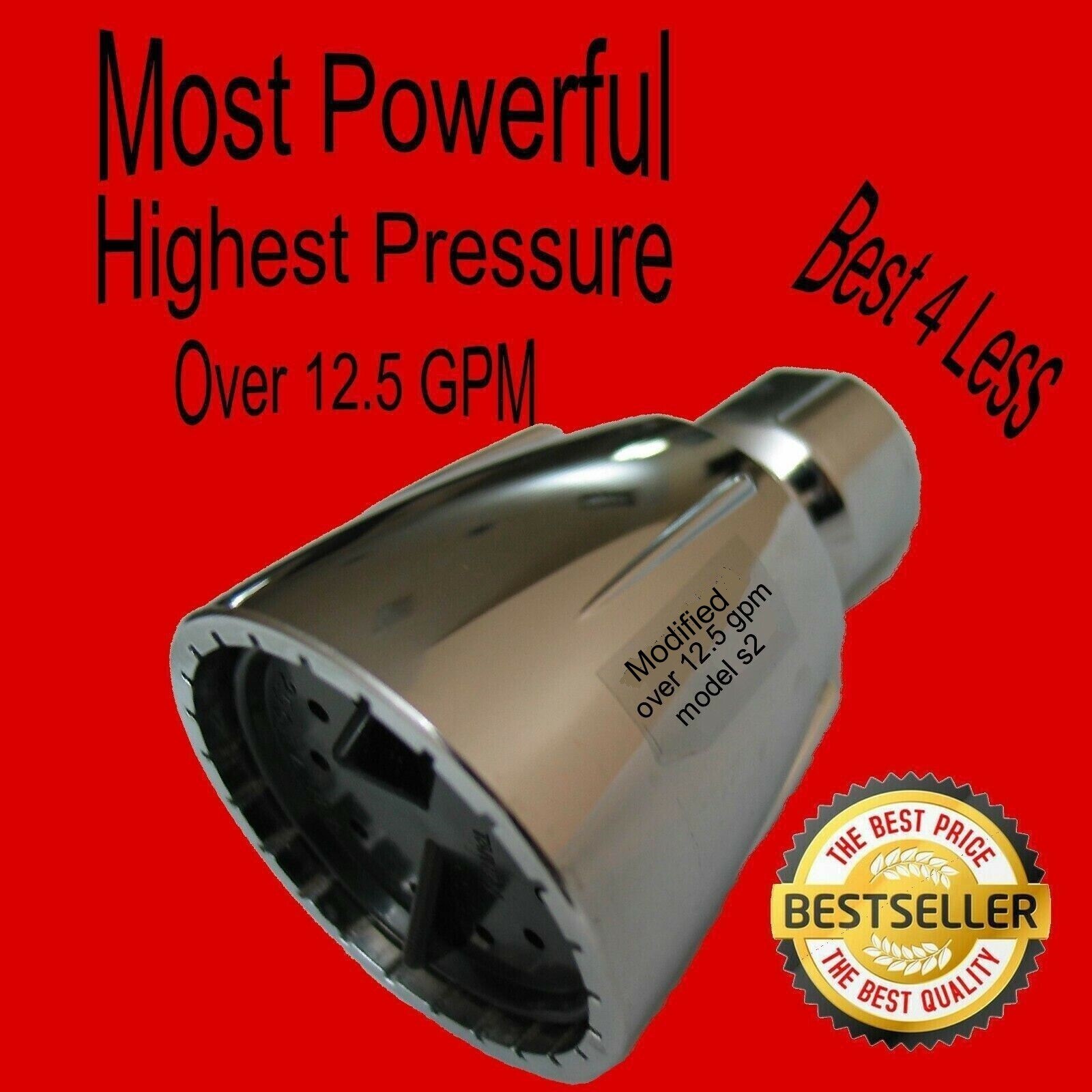The Original Shower Water Blaster High Pressure Shower Head Model s2 over 12.5 gallery
