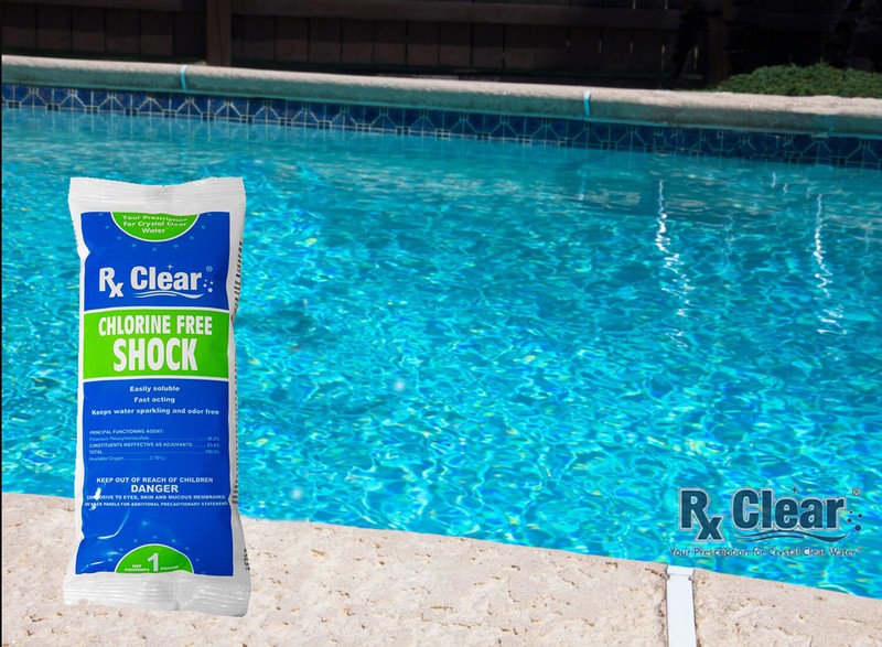 Rx Clear 36.2% Potassium Monopersulfate Chlorine Free Pool Shock - 1 lb Bag gallery