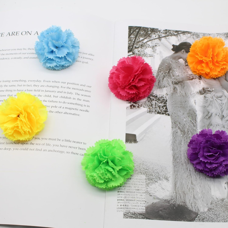Artificial Marigold Flowers with Stems, 60 Pcs Silk Flowers Marigolds for Day Of gallery