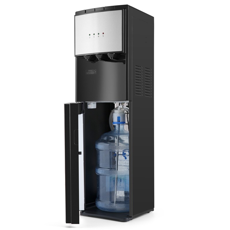 5 Gallon Bottom Loading Water Cooler Dispenser Stainless Steel Child Safety Lock gallery