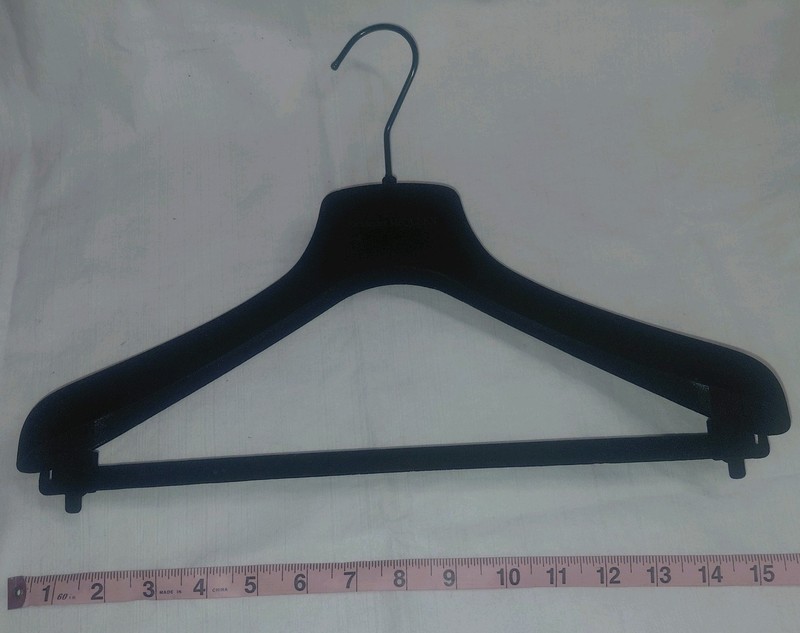 Alexander McQUEEN Black Solid Suit Hanger 15x12in Less Than 6in Wide gallery