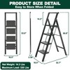 Siavonce XH06859 4 Step Ladder 4 -Step 330-lb Capacity Steel Foldable Step Stool gallery